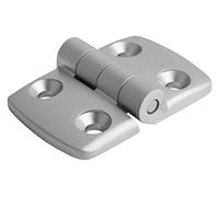 Cerniera K0580, cerniera in alluminio, 72 x 48 mm, asse in acciaio inox, contenuto della confezione: 2 pezzi