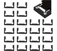 cerniera, Kit di sostituzione cerniera in vetro con guarnizione antiscivolo nera for porte doccia in gomma da 20 pezzi