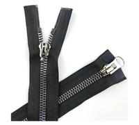 Cerniera lampo Doppi cursori Open End Cerniera a due vie for abiti da giacca borsa Accessori decorativi for la riparazione di cucito fai-da-te per Cucire(LightBrown,120cm-5Pcs)