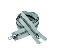 Cerniera lampo Doppi cursori Open End Cerniera a due vie for abiti da giacca borsa Accessori decorativi for la riparazione di cucito fai-da-te per Cucire(Green,120cm-2Pcs)