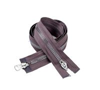 Cerniera lampo Doppi cursori Open End Cerniera a due vie for abiti da giacca borsa Accessori decorativi for la riparazione di cucito fai-da-te per Cucire(EarthyPurple,120cm-5Pcs)