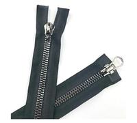 Cerniera lampo Doppi cursori Open End Cerniera a due vie for abiti da giacca borsa Accessori decorativi for la riparazione di cucito fai-da-te per Cucire(Black,120cm-5Pcs)