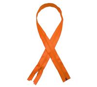 Cerniera lampo in TPU impermeabile, divisibile, disponibile in diversi colori (nero, blu, turchese, arancio, beige, rosso, neon e verde) e diverse misure (45, 50, 55, 60, 65, 70, 75, 80 cm), opaca, luminosa o con riflessi Orange 70 cm