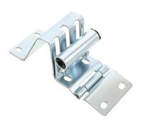 Cerniera Laterale per Porta Sezionale Garage, Metallo Argento | Doppio Cuscinetto Integrato, Staffa Rullo Incorporata, Fori Standardizzati, per Acciaio e Telai