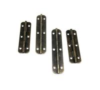 Cerniera Lunga In Ottone Antico Da 12 Pezzi Con Viti Per I Mobili | Cassapanca for gioielli vintage in legno con cerniera lunga allungata con viti(65x15mm)