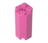 Cerniera Mattone Speciale Ottagonale 2x2x3 1/3 10 Pezzi GDS-2073 compatibile con Lego Giocattoli sfusi classici MOC Colore Rosa scuro