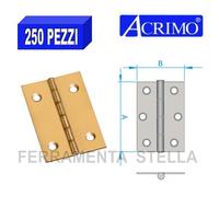 CERNIERA MIGNON MINI X COFANETTI PICCOLA ACRIMO OTTONATA 250 PEZZI 27 X 17 mm