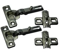 Cerniera Mini A Scomparsa Per Armadietto 95 Gradi + Viti In Acciaio BZP 100 Paia