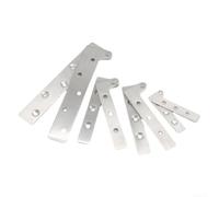 Cerniera moderna in argento per perno 150 x 25 mm per porte invisibili (65 | Rotazione completa a 360 gradi, azione di rotazione fluida, design a sette parole, perfetto per porte interne moderne