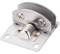 cerniera, Morsetti for cerniere for porte in vetro da 5-9 mm, in acciaio inox, for armadietti for vino, for il pane, for