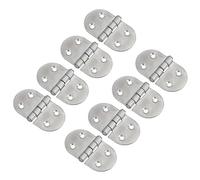 Cerniera ovale per porta, confezione da 2, in acciaio inox, 40 mm x 75 mm, 316 Marine Cabin