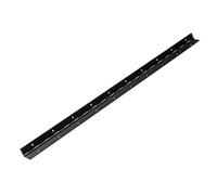 Cerniera per ante ad asta 120x3,2 cm acciaio nero Nero