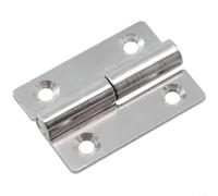 Cerniera per armadio in acciaio inossidabile 304 con giunto scorrevole rimovibile e design di sollevamento che consente una facile installazione e rimozione della porta (5,1 cm a destra)
