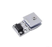 Cerniera per armadio in vetro con perno regolabile e caricamento a molla, struttura in lega di zinco, per porte in vetro spesse 6 mm 8 mm (F)