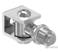 Cerniera per cancello in acciaio inox con manicotto filettato M12, V4A