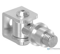 Cerniera per cancello in acciaio inox con manicotto filettato M14, da saldare, V