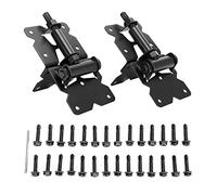 Cerniera per cancello per recinzione in acciaio inossidabile da 2 pezzi, Cerniere per porta da giardino per carichi pesanti, Cerniera per esterno antiruggine con hardware di