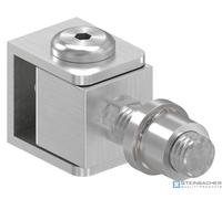 Cerniera per cancello regolabile in acciaio inox con manicotto filettato M12, V2