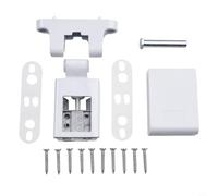Cerniera per cuscinetti in lega sinistra/destra per porte in acciaio in plastica ad alta sicurezza in alluminio bianco montaggio per porta a battente (cerniera singola con hardware)