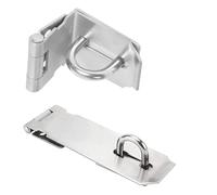 Cerniera per lucchetto da porta, Chiusura for cancello for capannone ad angolo retto con cerniera for porta in acciaio inossidabile 304 con viti di montaggio multicolore(Large-right Angle)