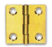 Cerniera per Mobili in Ottone Fresato Lucido Ala Piana 30X30 mm conf. 24 Pz