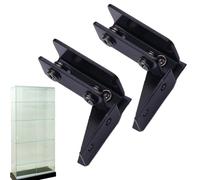Cerniera per morsetto porta in, supporto per armadio per vetrine, hardware di serraggio senza trapano, installazione del pannello senza cornice di installazione laterale per l'uso del guardaroba
