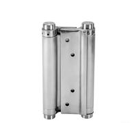 Cerniera per porta a doppia molla, in acciaio inox, apertura a due vie, chiusura automatica, per cucina, bar, bar, bancone (12,7 cm)