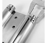 Cerniera per porta a doppia molla in acciaio inox con chiusura automatica e funzione oscillante a due vie con cuscinetto di resistenza regolabile per diversi tipi e dimensioni di porte (7,6 cm)