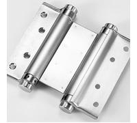 Cerniera per porta a due vie con meccanismo a doppia molla in acciaio inox, chiusura automatica e regolazione del carico per diverse larghezze della porta (4")
