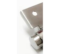 Cerniera per porta a pendente, in acciaio inox, 140 mm, chiusura automatica, 2 pezzi | Molla a doppia azione per saloon e caffetteria, con viti incluse, carico 15-20 kg, per porte in legno