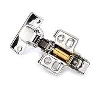 Cerniera per porta, Cerniera for porta con ammortizzatore idraulico, chiusura ammortizzata, acciaio inossidabile 304, 4 pezzi, for mobili da cucina
