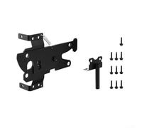 Cerniera per porta del capannone, cerniera per cancello, set di cerniere per cancello in acciaio inossidabile, cerniere per recinzione nera resistente alle intemperie e alla ruggine, per giardino