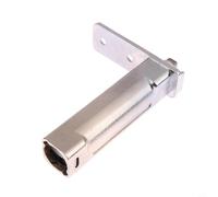 Cerniera per porta del frigorifero in acciaio inox con funzione di chiusura automatica, robusta cerniera a molla per una tenuta affidabile, facile montaggio fai da te, argento 9,6 x 7,5 cm