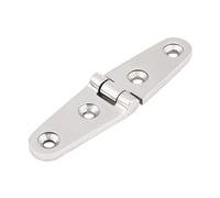 Cerniera per Porta della Cabina per Barche in Acciaio Inossidabile Marino Durevole per Porta dello Scomparto del Portello del Coperchio Acciaio Inossidabile 316 Argento 1 Pz (103 * 27)