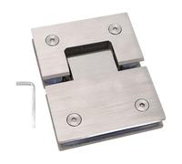 Cerniera per porta doccia senza telaio Altalena da 180 gradi in acciaio inossidabile resistente per porta doccia da bagno in vetro spesso da 8 mm a 12 mm Design moderno