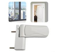 Cerniera per porta in alluminio, regolabile 3D, ammortizzante silenzioso, per il montaggio di finestre e porte, bianco