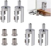 Cerniera per porta in vetro, cerniera a 90 gradi Cerniera in vetro, 4 pezzi Cerniere girevoli for porte in vetro senza telaio Clip for porte di armadietti in vetro con perno Kit di sostituzione cernie