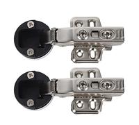 Cerniera per Porta in Vetro, Cerniere a Perno per Porta in Vetro Senza Telaio Morsetto Cerniera Tampone Smorzamento per Porta in Vetro da 35 Tazze Clip (Braccio