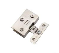 Cerniera per porta in vetro con materiale in lega di zinco, adatto a vetri di spessore 4 7 mm e 5 10 mm, progettato per espositori e armadietti del vino, include viti per il montaggio (S)