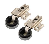 Cerniera per porta in vetro da 26 mm, per ante di armadi e vetrine, fornisce una forte connessione e stabilità con tre tipi di cerniere fisse disponibili (cerniera dritta)