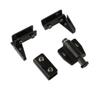 Cerniera per porta in vetro in acciaio inossidabile con chiusura magnetica per 5 porte in vetro da 8 mm, adatta per vari tipi di porte, tra cui porte in acrilico, legno e case per animali domestici