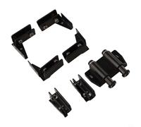 Cerniera per porta in vetro in acciaio inox con chiusura magnetica per porte in vetro spesse 5-8 mm, design a doppia testa per una chiusura sicura su porte in acrilico e legno, opzioni argento e nero