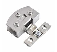 Cerniera per porta in vetro in lega di zinco per box doccia da 6-8 mm, morsetto hardware impermeabile e anti-violenza con spazzolato lucido B (spazzolato)