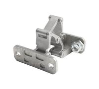 Cerniera per porta invisibile in acciaio inossidabile resistente per porte in pietra, 165°, accordabile al fuoco, capacità di carico 70-250 kg, finitura argento grado 304 (M(150 kg)