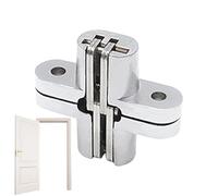 Cerniera per porta nascosta, cerniera invisibile per porte segrete, in acciaio inossidabile resistente con corpo in lega di zinco, perfetta per una maggiore sicurezza, design con cerniere di testa, 8