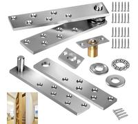 Cerniera per porta nascosta, in acciaio inox, resistente, rotazione a 360°, max 136 kg, cerniere nascoste per librerie e porte segrete