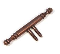 Cerniera per porta, nastro con testa decorativa, nastro avvitabile per porta, in bronzo (4)
