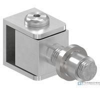 Cerniera per porta regolabile in acciaio inox con bussola filettata M16, V2A