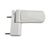 Cerniera per porta regolabile in alluminio 3D con silenziatore per porte a doppio vetro, compatibile con porte in alluminio, colore bianco