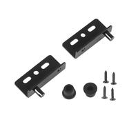Cerniera per porta reversibile a chiusura automati 2 Cerniere For Ante A Bilico Ad Angolo Retto Nascoste In Ferro Nero/argento Cassetti Di Armadi E Guardaroba(Zwart)